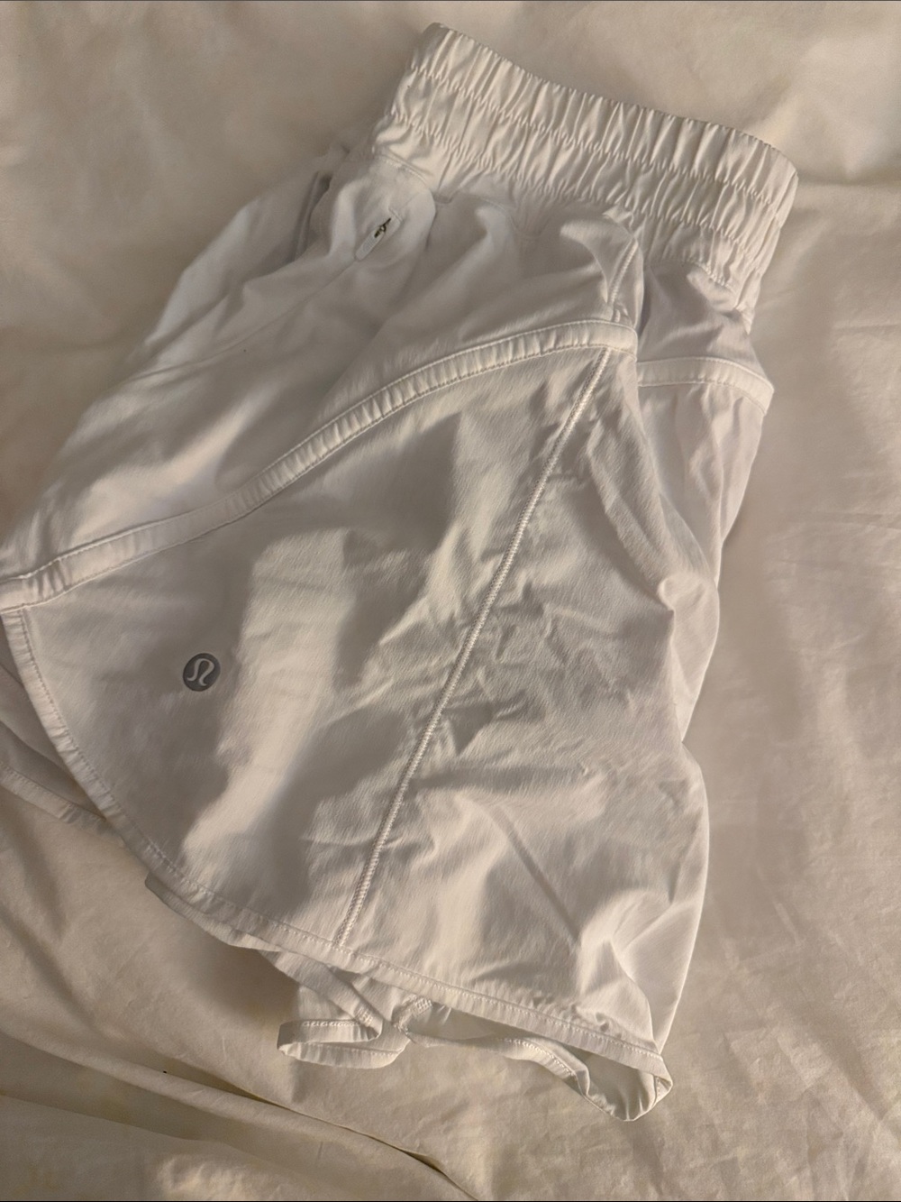 lululemon athletica Men's White Performance Running Shorts